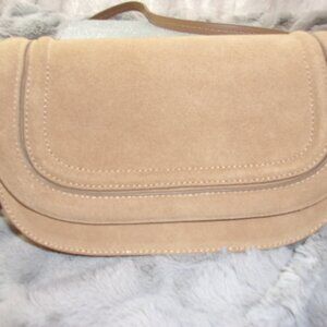E-106 ZARA SPLIT SUEDE/LEATHER CROSSBODY BAG